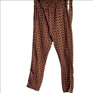 Urban Outfitters Brown Patterned Joggers, Size Medium. Good Used Condition.